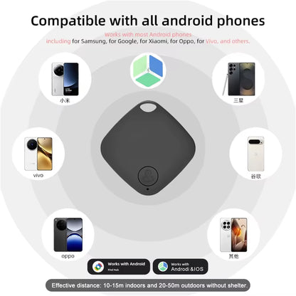 Smart Anti-Lost Bluetooth GPS Tracker Tag Compatible with Android & Ios Locator for Car Keys Pet Finding